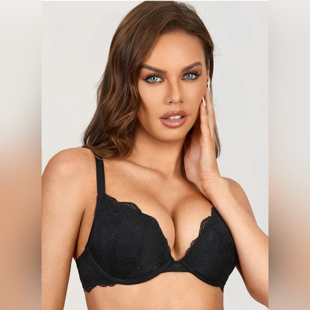 DOBREVA‎ LACE-UP PUSH UP LUNGE WOMEN'S BRA SIZE 34D